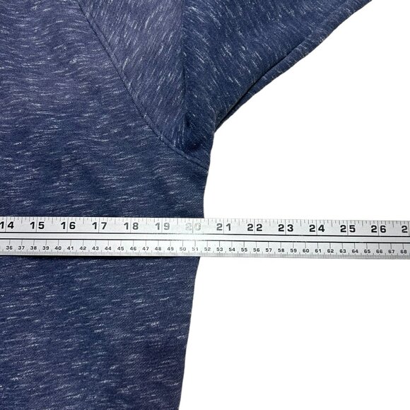 Hollister Fleece Hoodie Sweatshirt Mens Small Navy Blue Pullover Pocket Casual - Picture 5 of 8